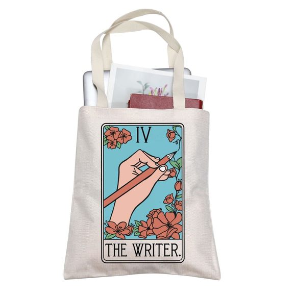 Gift Writer The Writer Tarot Card Tote Bag Writer Areciation Gift :> - Picture 1 of 7